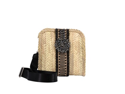 Bolso de palma con bandolera CHANEL              